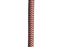 Stofledning - 2 x 0,75mm², RØD/HVID sildeben (metervare)