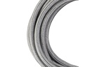 Stofledning - 2 x 0,75mm², Metallisk SØLV (3m)