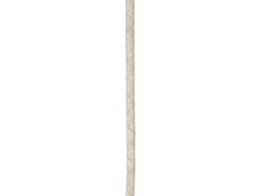 Stofledning - 2 x 0,75mm², Natur, LINNED (3m)