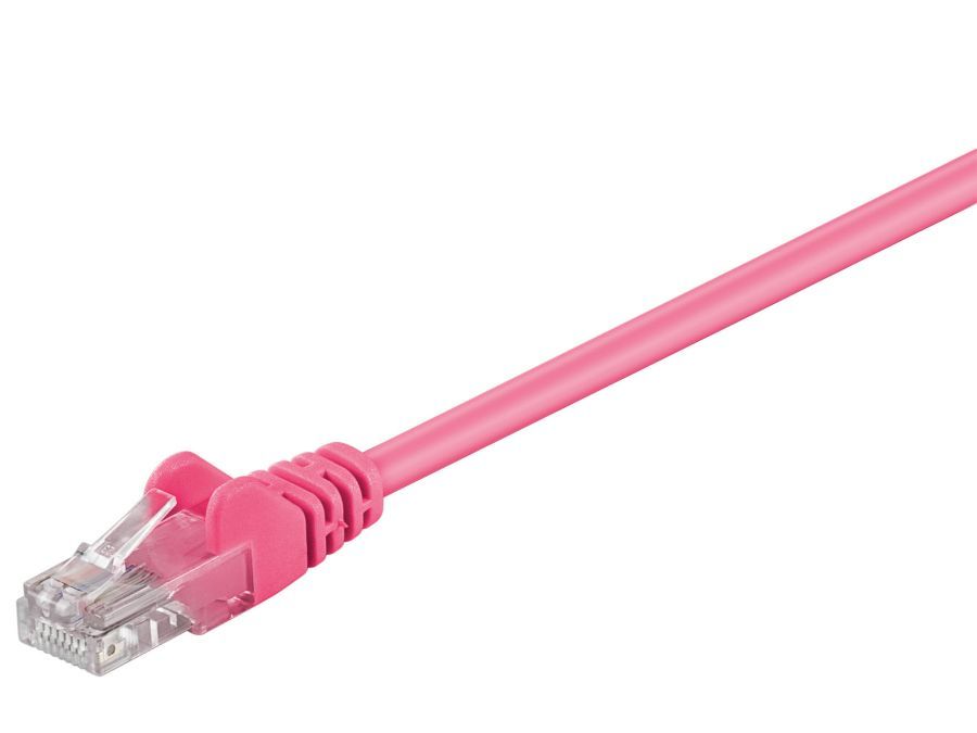 UTP netværkskabel - CAT6, 2xRJ45, Magenta (3m)