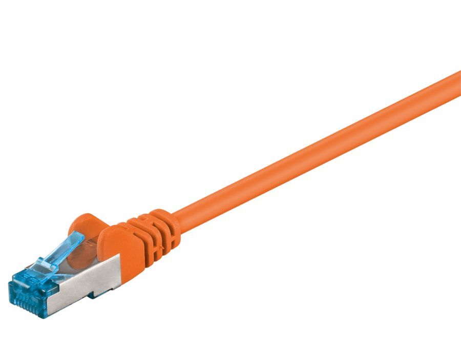 S/FTP netværkskabel - CAT6a PiMF Halogenfri, Orange (2m)