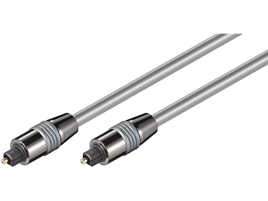 Optisk kabel - 2 x TOSLINK han, Ø6mm (0,5m)