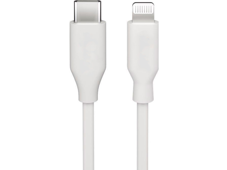 USB 2.0 kabel - USB-C han til Lightning han, Hvid (1m)