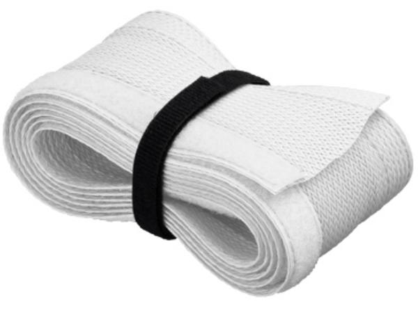 Kabelsok - Med velcro, Ø20-40mm, Hvid (1,8m)