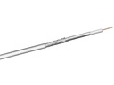 COAX antennekabel - 75ohm 2 skærm CCS Hvid Ø7mm (100m)