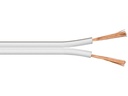 Højttalerledning - 2x0,5mm² CU Hvid (50m)