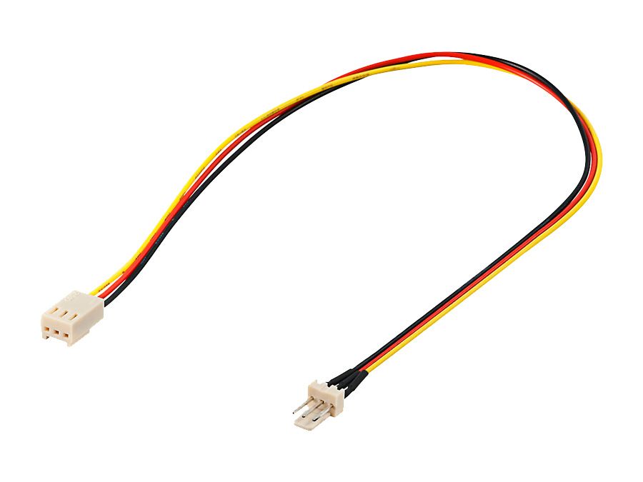 Intern PC CPU køler kabel - 3P han til 3P hun (30cm)