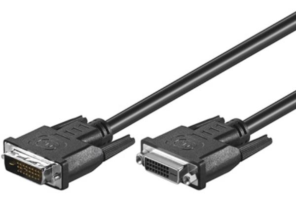 DVI-D forlængerkabel - DVI-D han til DVI-D hun (3m)