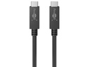 USB 3.2 PD kabel - 2 x USB-C han, 5A 100W 20V, Sort (1m)