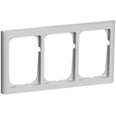 LK Fuga ramme Softline 63 3x1½m - lysegrå