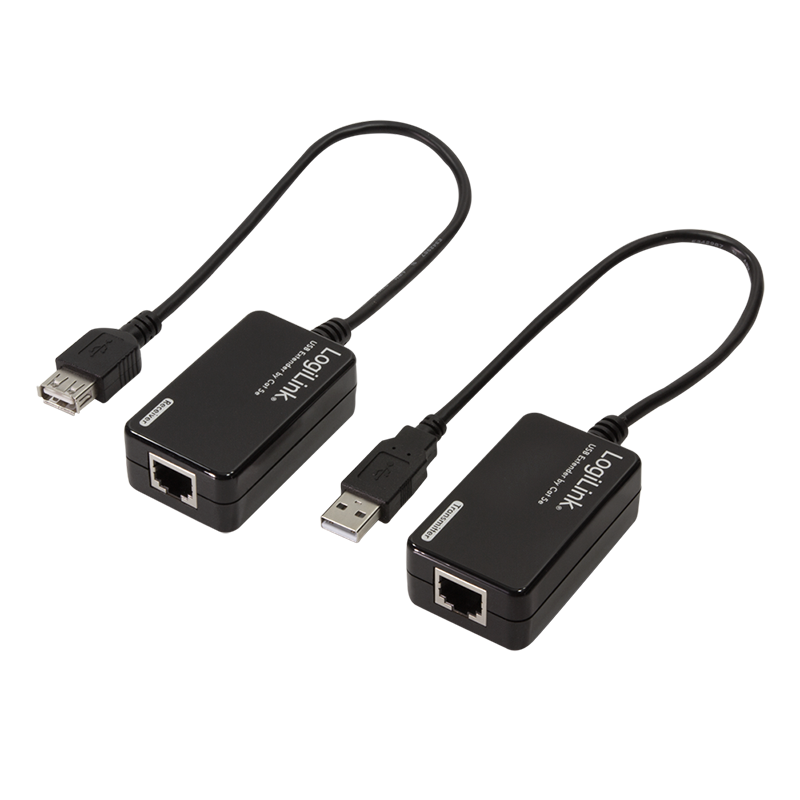 USB 2.0 extender via Cat5/6 UTP kabel (op til 50m)