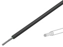 Monteringsledning - 0,5mm² trådet fortinnet CU, Sort (100m)