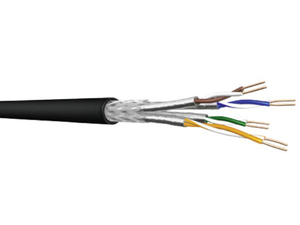 S/FTP netværkskabel - CAT7, massiv CU, udendørs (metervare)
