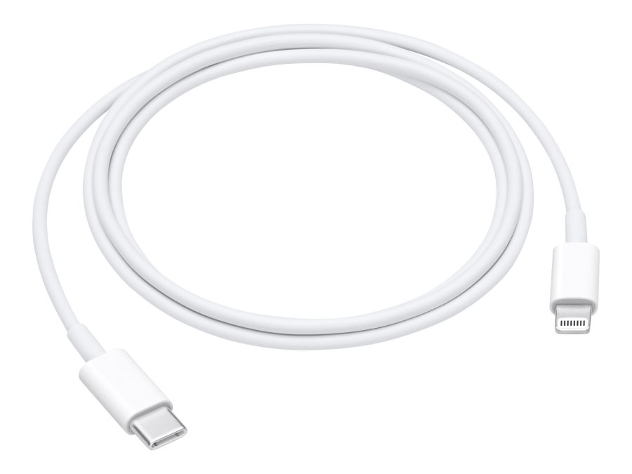 USB-C kabel - USB-C han til 8P Lightning han, Hvid (2m)