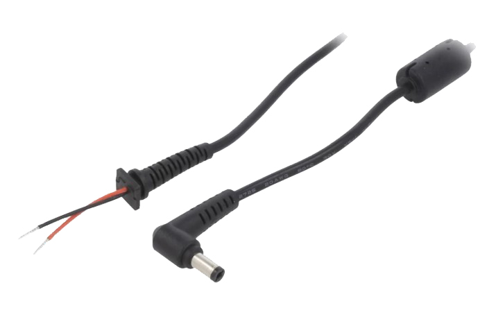 DC kabel - 5,5x2,1mm DC han til løs ende (1,2m)