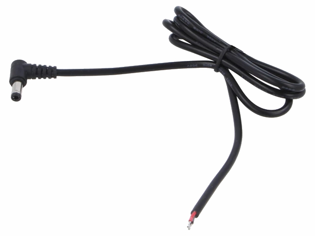 DC kabel - 5,5x2,5mm DC han til løs ende (1m)