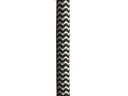 Stofledning - 2 x 0,75mm², SORT/HVID sildeben (metervare)
