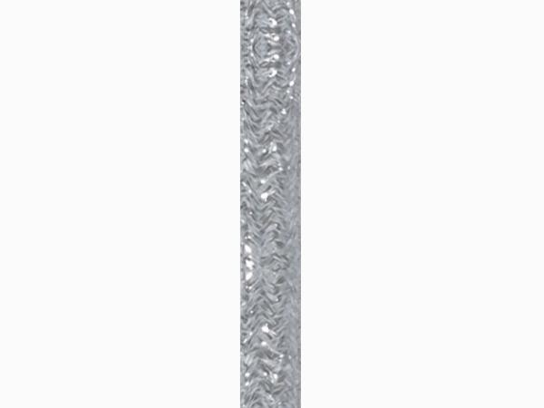 Stofledning - 2 x 0,75mm², SØLV metalic (metervare)