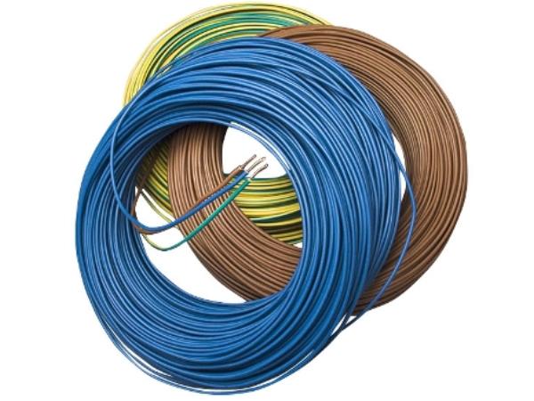 Inst. ledning - 1x1,5mm² PVL, H07V-U, BRUN (100m)