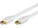 Mini DisplayPort kabel - 2 x mini DP han, Hvid (5m)