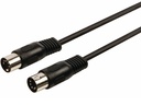 Midi audiokabel - 2 x 5 pol 180° DIN han, Sort (6m)