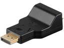 DisplayPort adapter - DP han til VGA hun, Sort