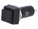 Trykkontakt - 1P OFF-ON, 1A/250V, SORT knap