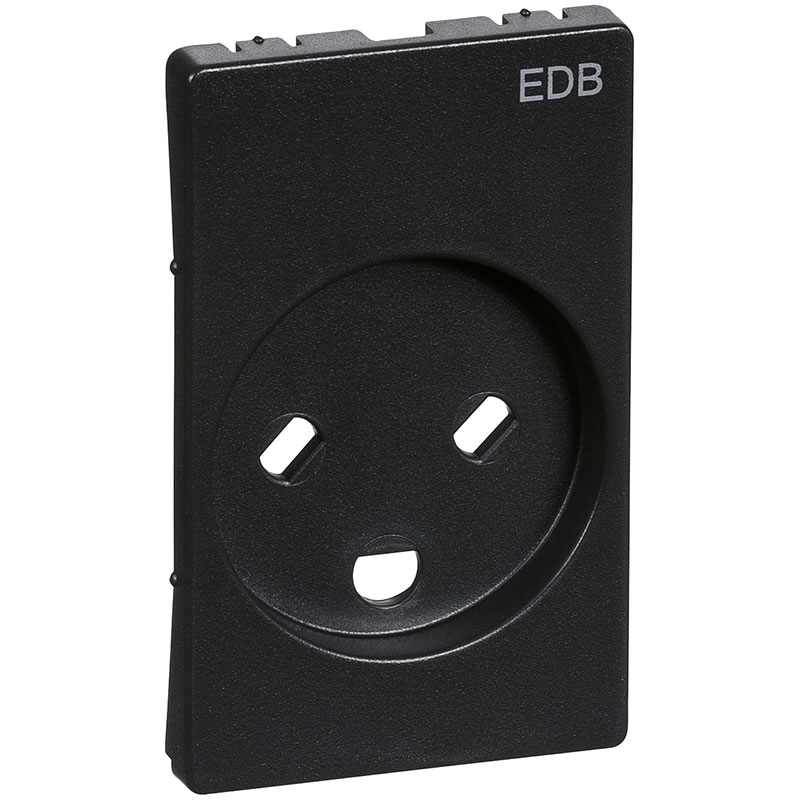 Fuga afdækning for EDB stikkontakt 1½m koksgrå