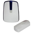 Trådløs dørklokke inkl. 1 vandtæt ringetryk - hvid