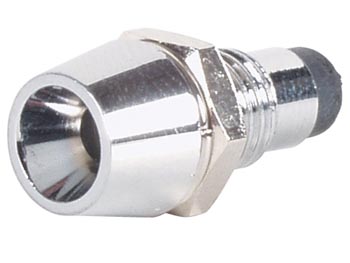 Monteringsholder til 3mm LED - Krom, Konkav reflektor