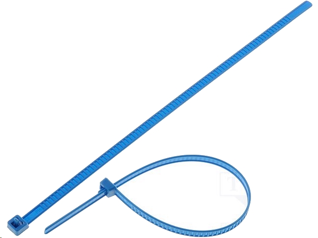 Kabelstrips - 4,7x195mm, 245N, Blå (25 stk.)