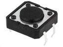 TACT mikrotrykkontakt - 12x12mm, H=4,3mm