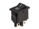 Vippekontakt - 2P OFF-ON, spadeterminaler, 3A-250V, SORT I/O