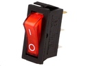 Vippekontakt - 1P ON-ON 10A / 250V m. rød knap