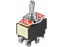 MAXI vippekontakt - 2P ON-OFF-ON 6A/250V, M3 skruer