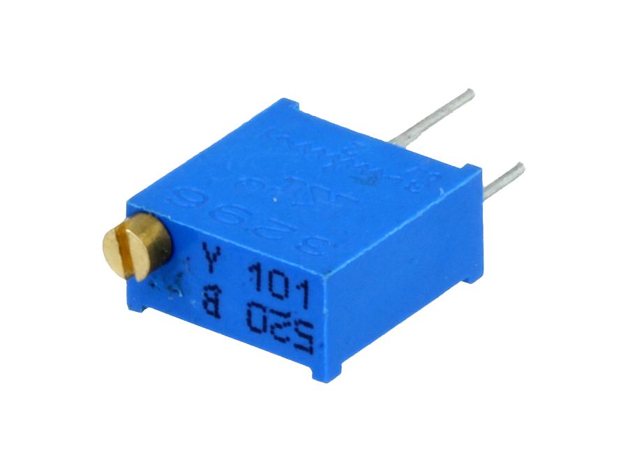 Multiturn trimmepotmeter - 100ohm, 500mW, ±10% (YB)