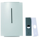 Dørklokke 1500 trådløs premium flashlys hvid