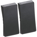 LK Fuga tangentsæt til dobbeltafbryder, gammel model - koksgrå