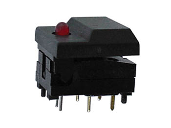 SP86-B2-5-1 DIGITAST, Sort, m. rød LED