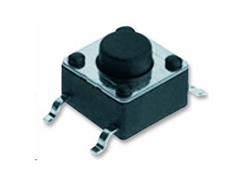 TACT mikrotrykkontakt - 6x6mm, H=4,3mm (SMD)