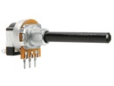 Potmeter - 470kOhm lin. m. kontakt (Ø6mm)