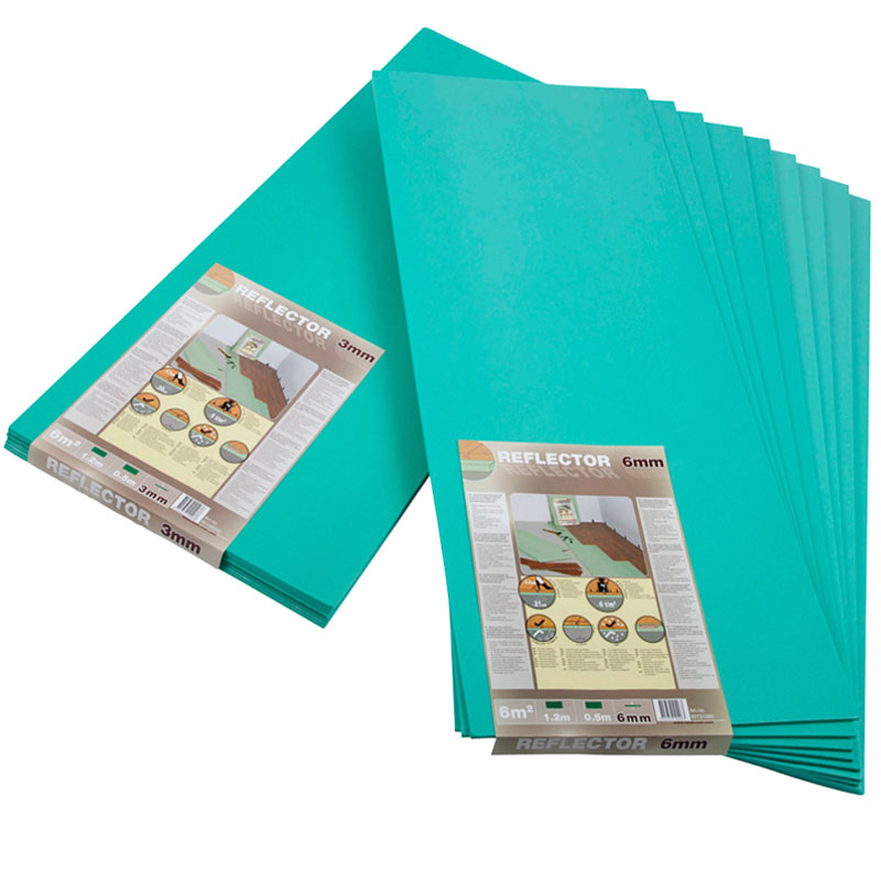 Reflector-plade 6 mm 500 - 1200mm 10 stk