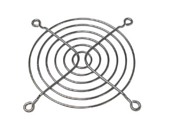 Gitter til blæser - 92x92mm, Krom