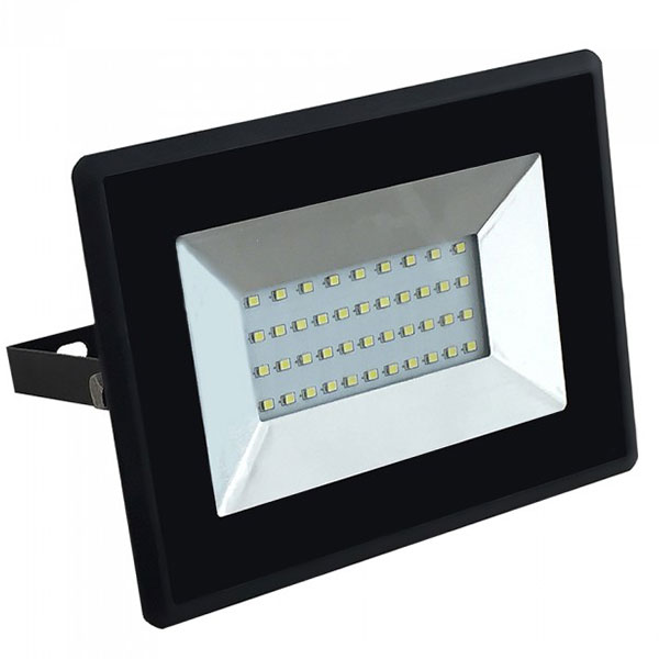 30W LED projektør 6500K 2550Lm sort