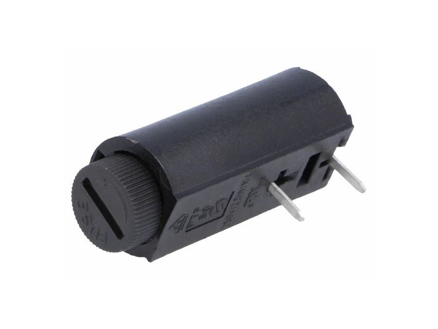 Sikringsholder - Ø5x20mm, til print, horisontal (maks. 10A)