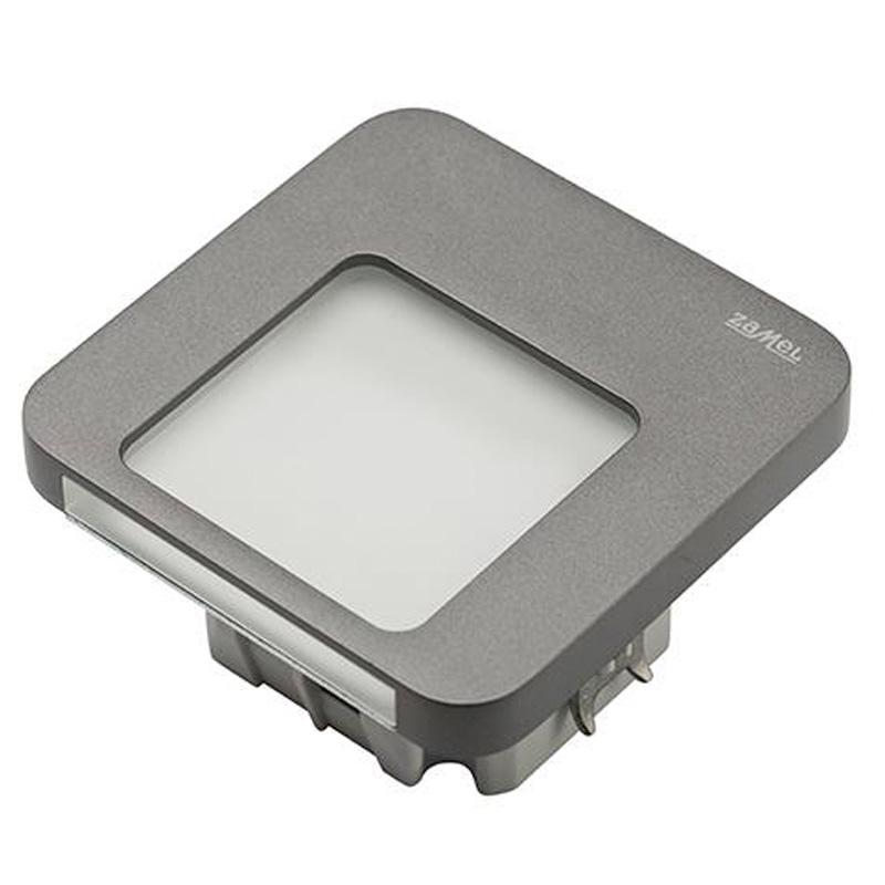 Ledix Moza 73x73 230V grå 3100K 1W Ra80 31Lm IP20