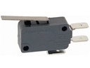 Mikroswitch m. kort arm - 5A/250V, ON-(ON) SPDT, spadestik