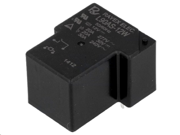 Heavy duty relæ - 12Vdc, 250Vac / 30A (SPST-NO)