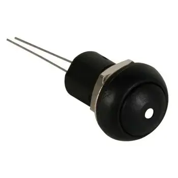 Minitrykkontakt - 1P OFF-ON, HVID LED