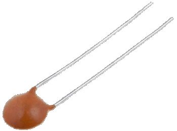 Keramisk skivekondensator - 1,8nF / 5000V, Ø12mm (10mm)